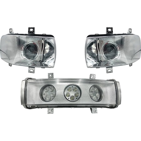 Tiger Lights TIGERLIGHTS LED Headlight Kit-Compatible with/Repl. for Case/IH, 12V-Flood/Spot Combo Off-Road Light CaseKit-11